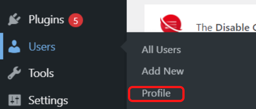 profile user