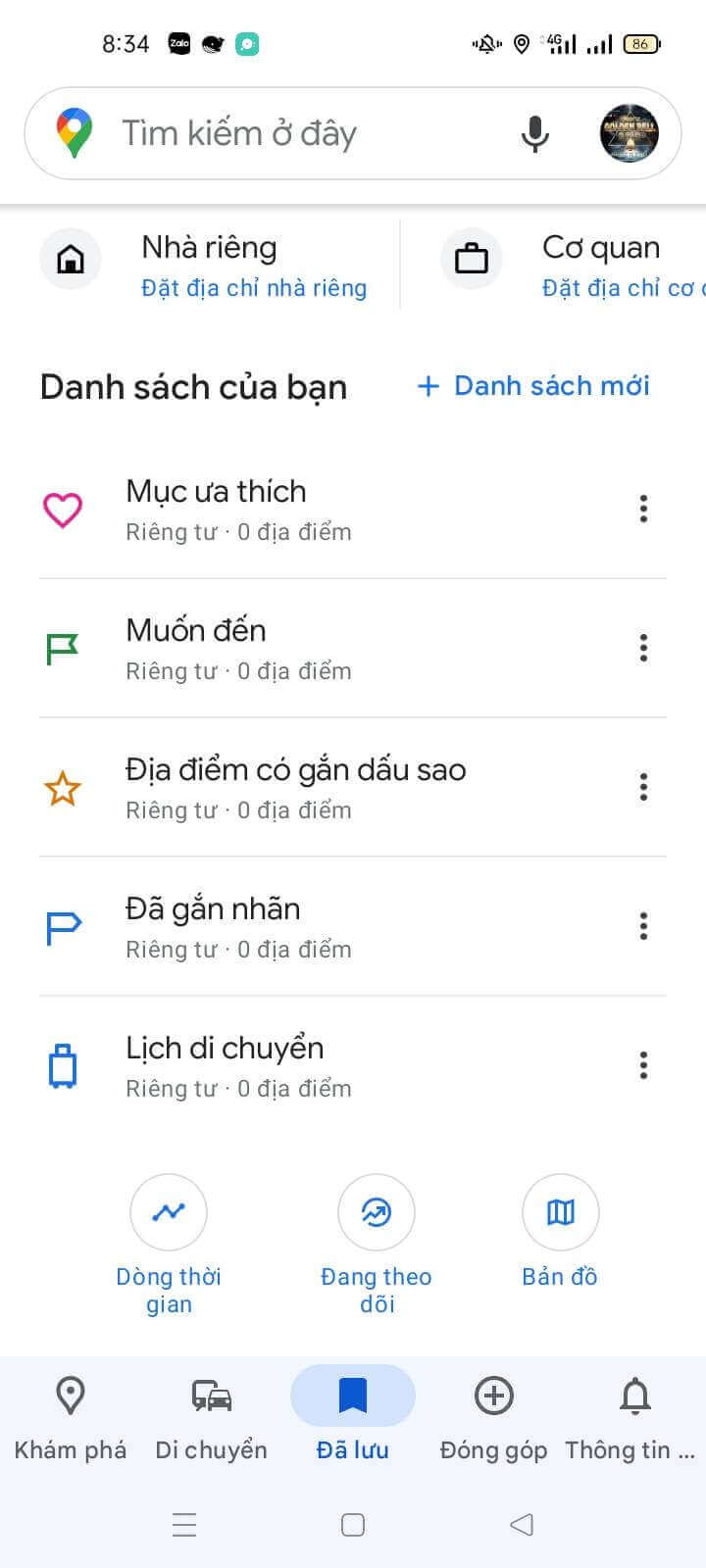 cách đặt tên cho địa điểm yêu thích trên bản đồ google