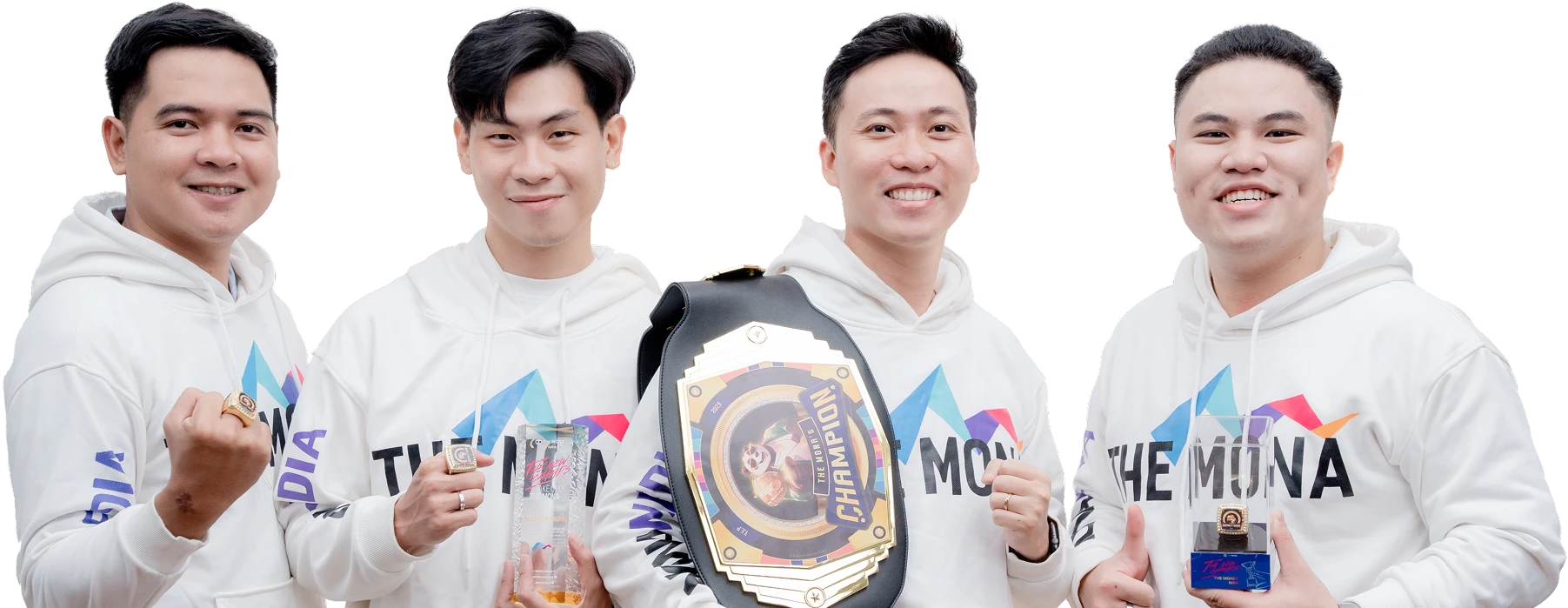 Đội ngũ SEO MONA Media nhận giải thưởng trong đồng phục hoodie THE MONA