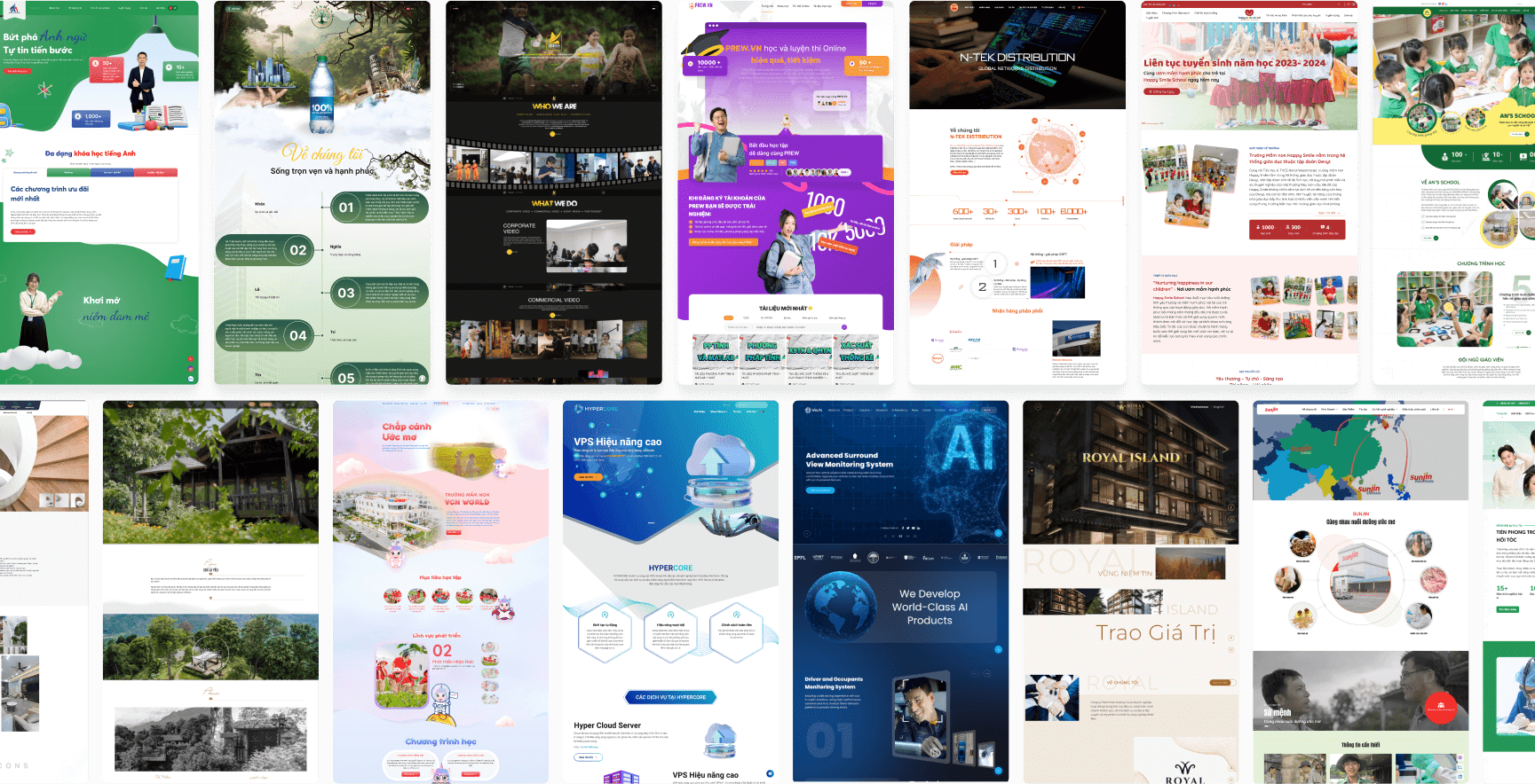 Thiết kế website bán hàng riêng biệt
