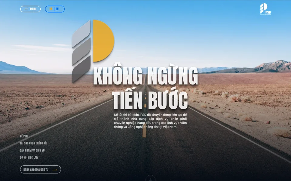 Giao diện website PSD