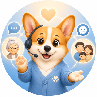 AI Agent Chó Corgi kết nối bệnh nhân và người nhà