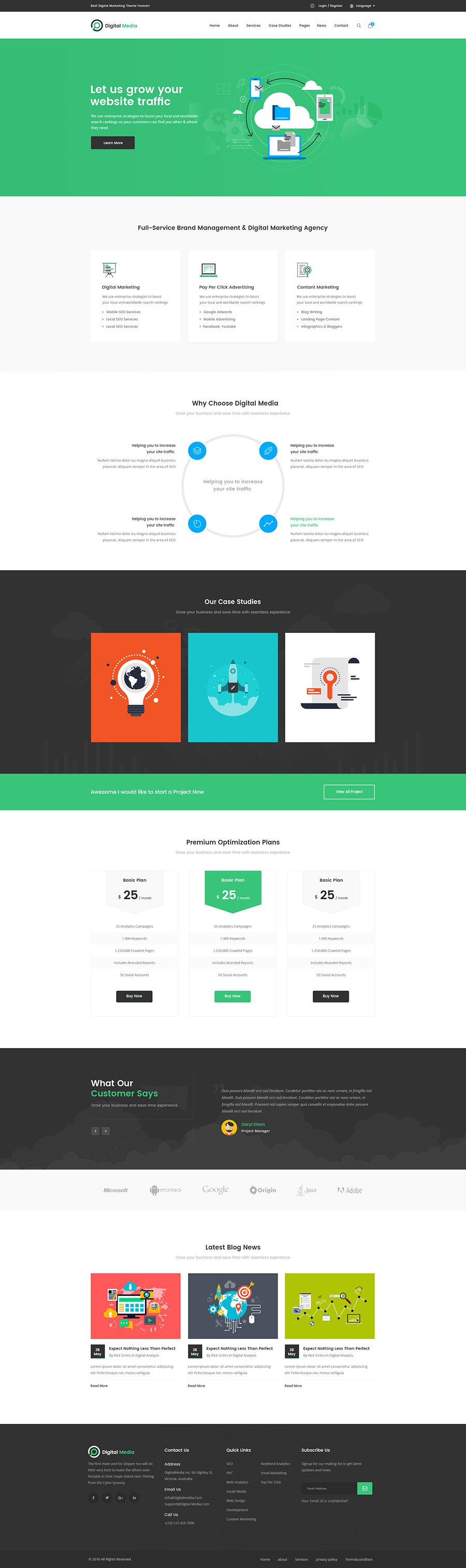 thiết kế website công ty quảng cáo