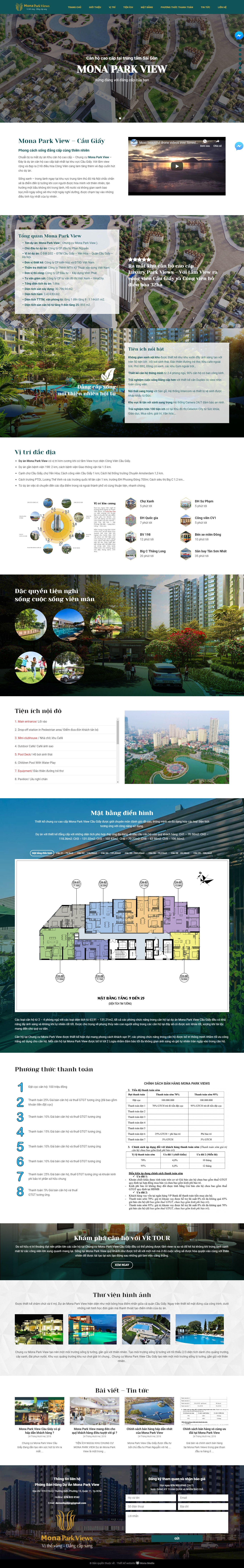 Mẫu website landing page bất động sản