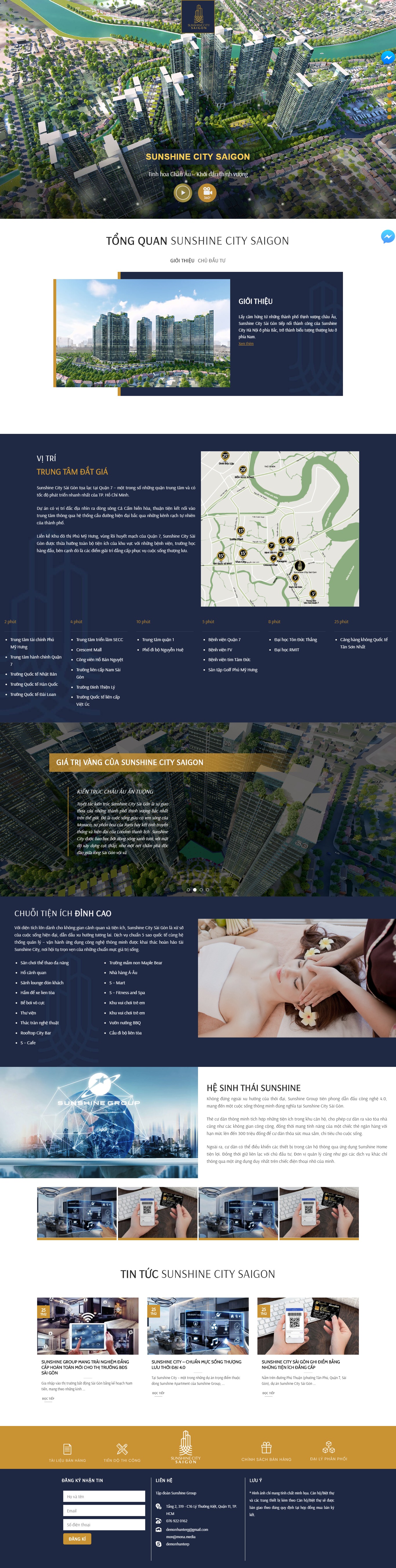 Mẫu landing page giới thiệu công ty thiết kế địa ốc