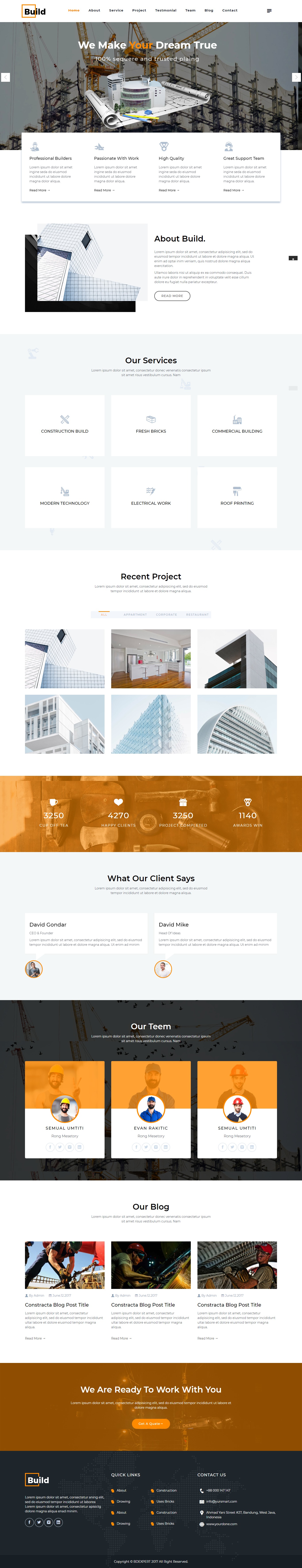 Thiết kế website công ty xây dựng - cung cấp vật tư - kiểm định công trình.