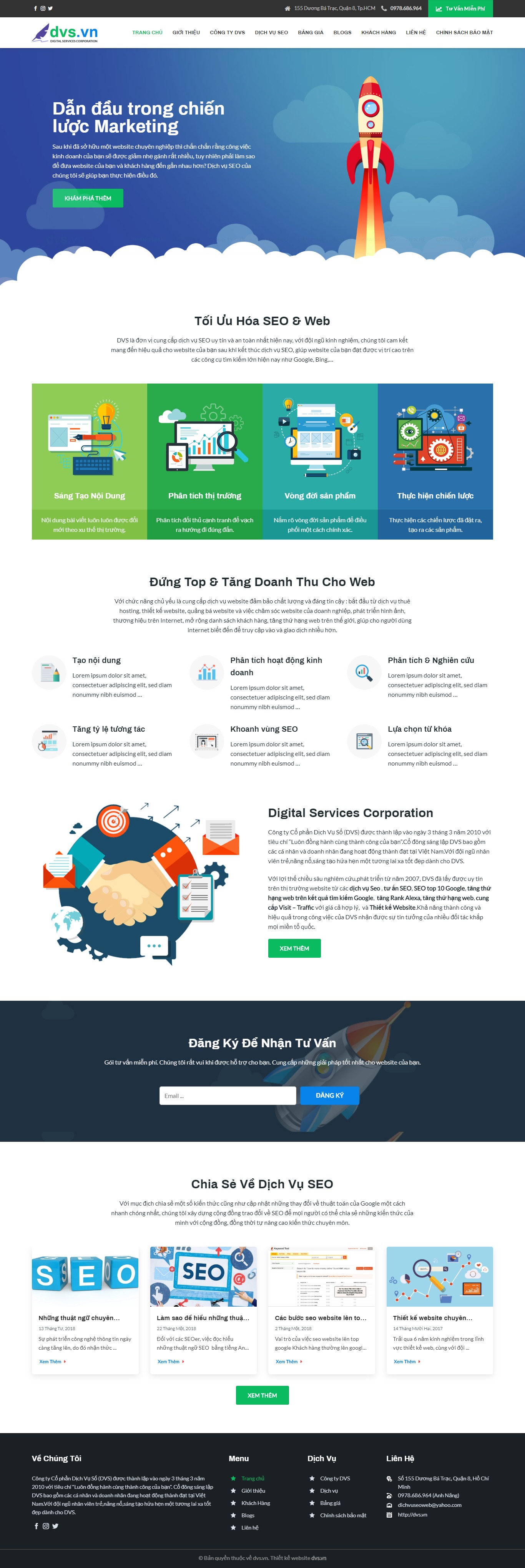 Mẫu website công ty SEO.