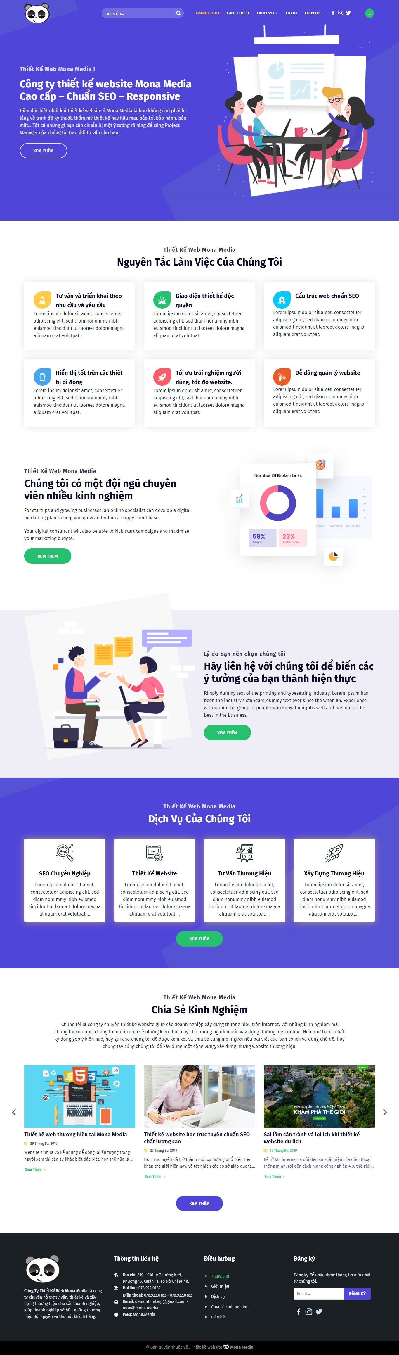 Mẫu website giới thiệu công ty lập trình web.