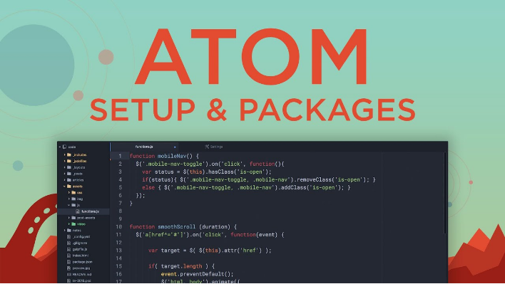 Phần mềm hỗ trợ code - Atom.