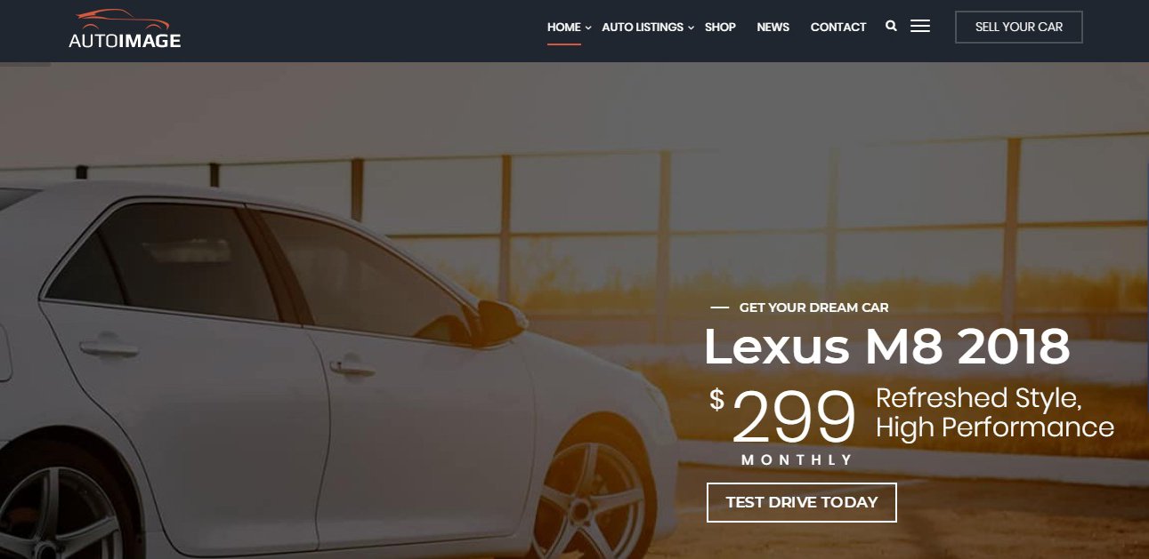 Thiết kế website bán xe hơi - xe ô tô cũ.