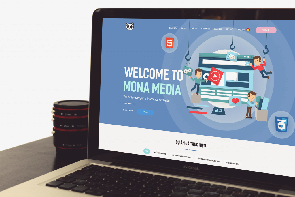 Thiết kế web theo yêu cầu - MONA MEDIA