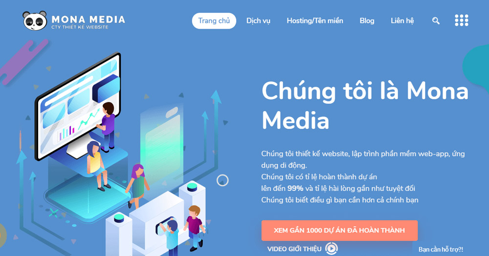 Thiết kế website thương mại điện tử tại Mona Media