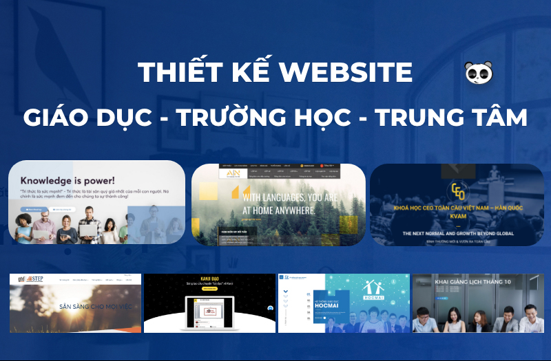 Xây dựng website giáo dục - trường học - cơ sở đào tạo