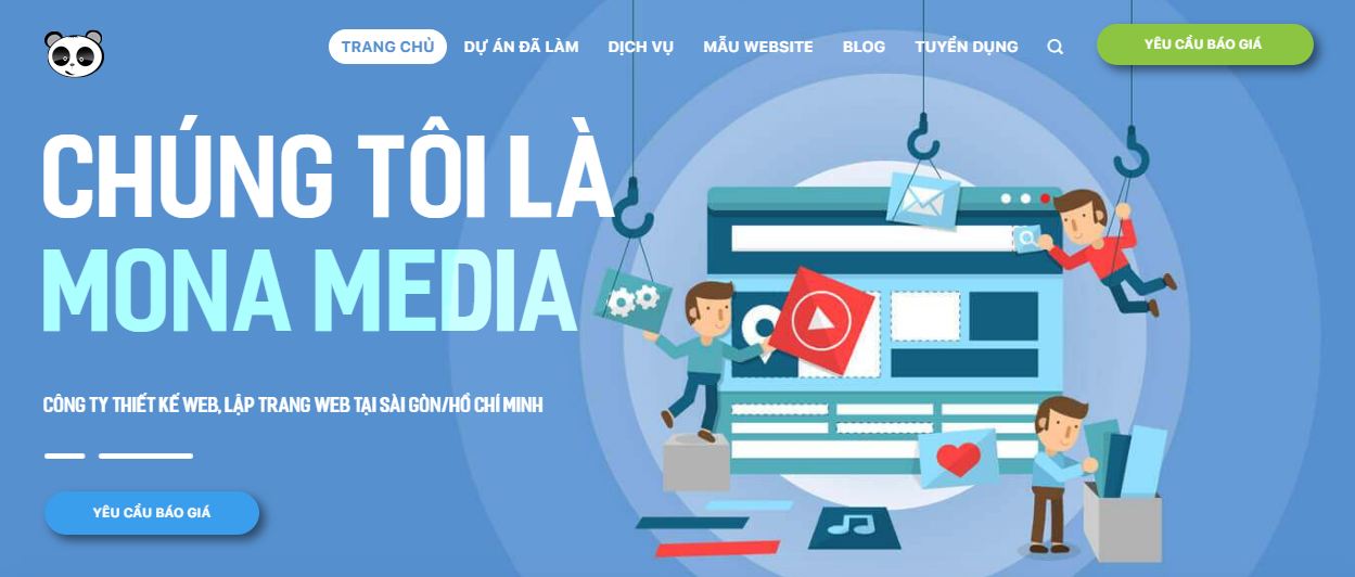 Dịch vụ thiết kế website của Mona Media dành cho các doanh nghiệp ở Huế