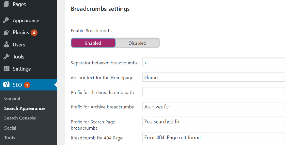 Breadscrumbs