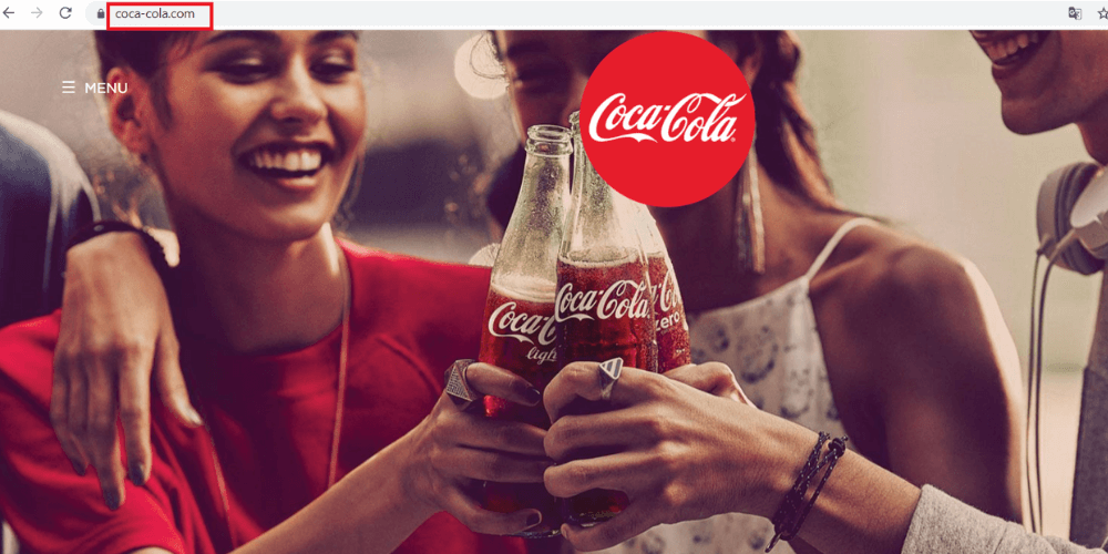 Tên miền có dấu gạch ngang của Coca-Cola