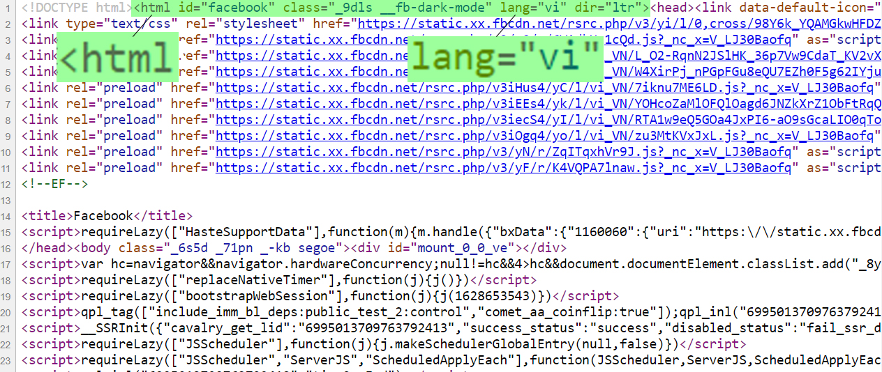 thẻ ngôn ngữ html trong thiết kế website chuẩn seo
