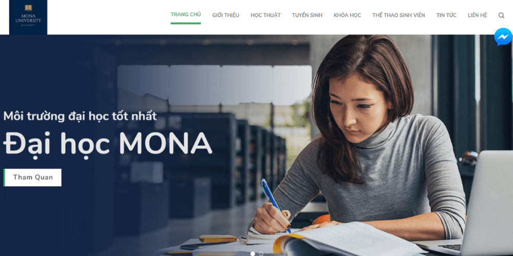 theme wordpress giáo dục Mona Media