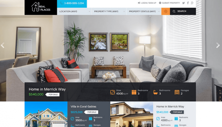 15+ theme WordPress bất động sản chuyên nghiệp, hiện đại