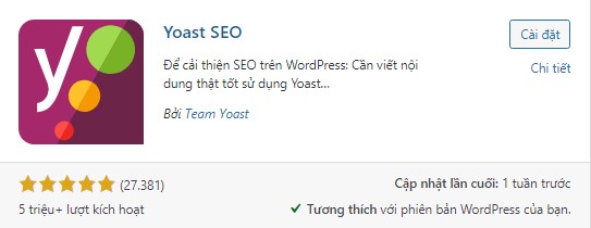 Cài đặt và kích hoạt Yoast SEO