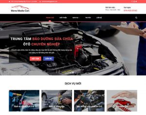 Dịch vụ thiết kế website gara ô tô