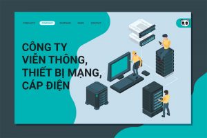 Dịch vụ thiết kế website viễn thông, thiết bị mạng, cáp điện