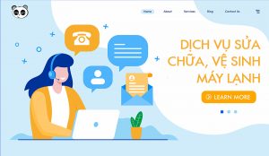Dịch vụ thiết kế website dịch vụ sửa chữa máy lạnh, vệ sinh máy lạnh