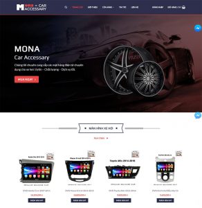 Dịch vụ thiết kế website bán phụ kiện ô tô, đồ chơi xe hơi