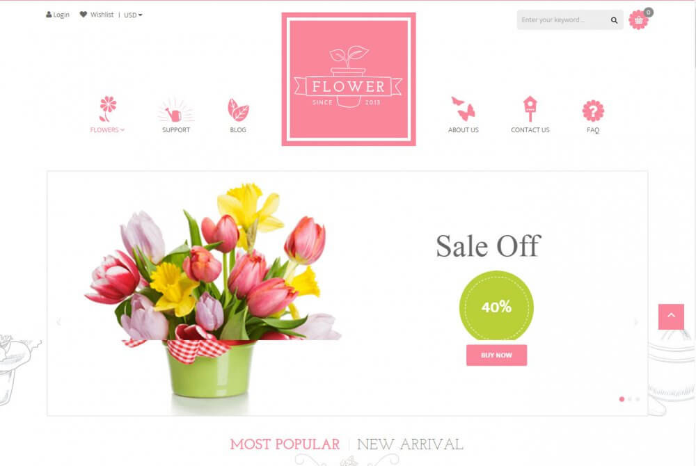 Các chức năng của website bán hoa