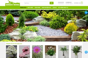 Dịch vụ thiết kế website bán cây cảnh, cây xanh