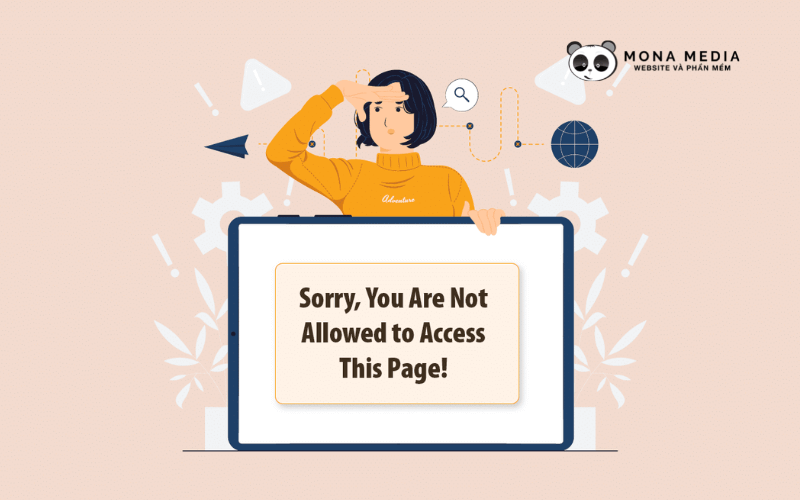 lỗi sorry you are not allowed to access this page