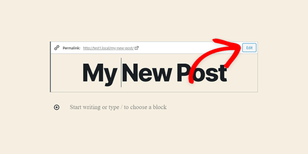 Đặt Post Slug trong WordPress