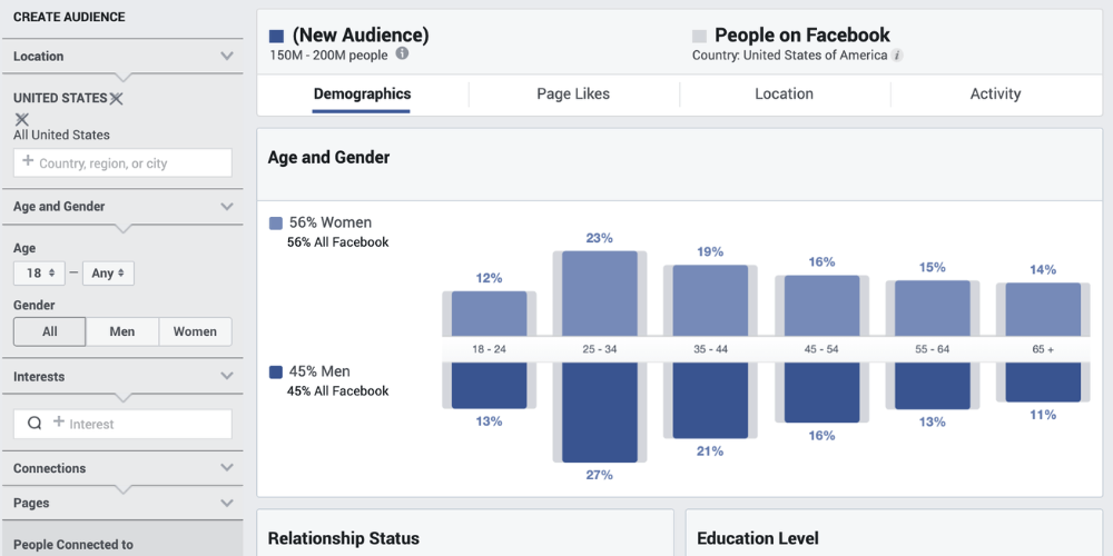 Facebook Insights Audience