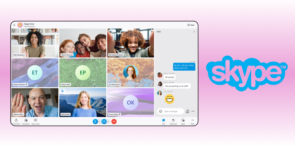 Skype là ứng dụng họp trực tuyến qua mạng internet