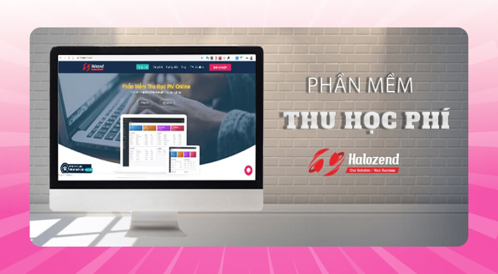 Web app thu học phí trung tâm Halozend