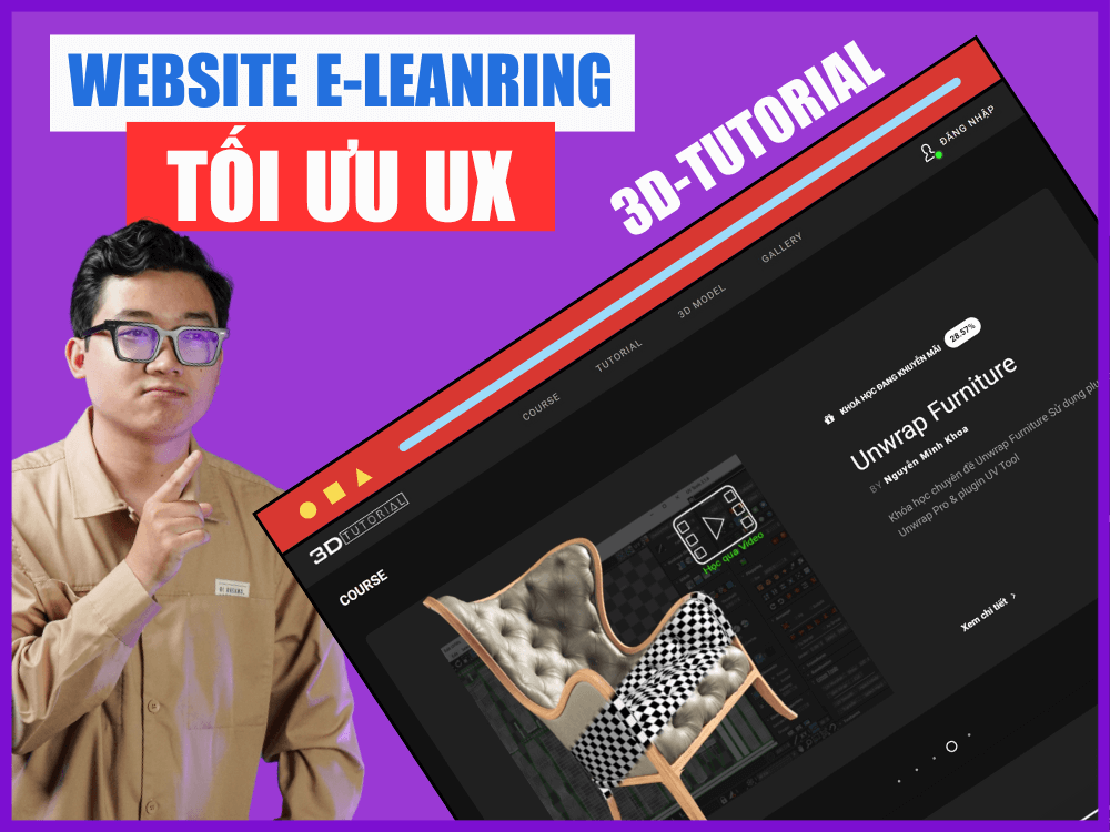 3D TUTORIAL - Dự Án Website E-learning 3DCAD