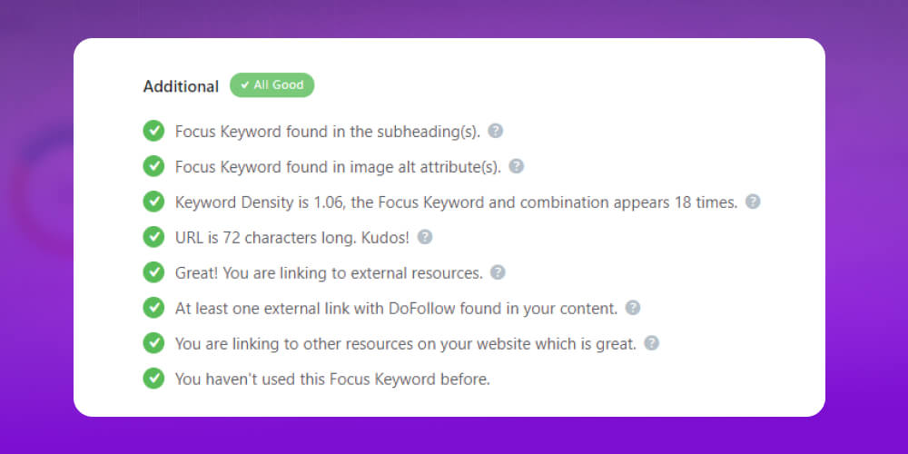 Additional SEO