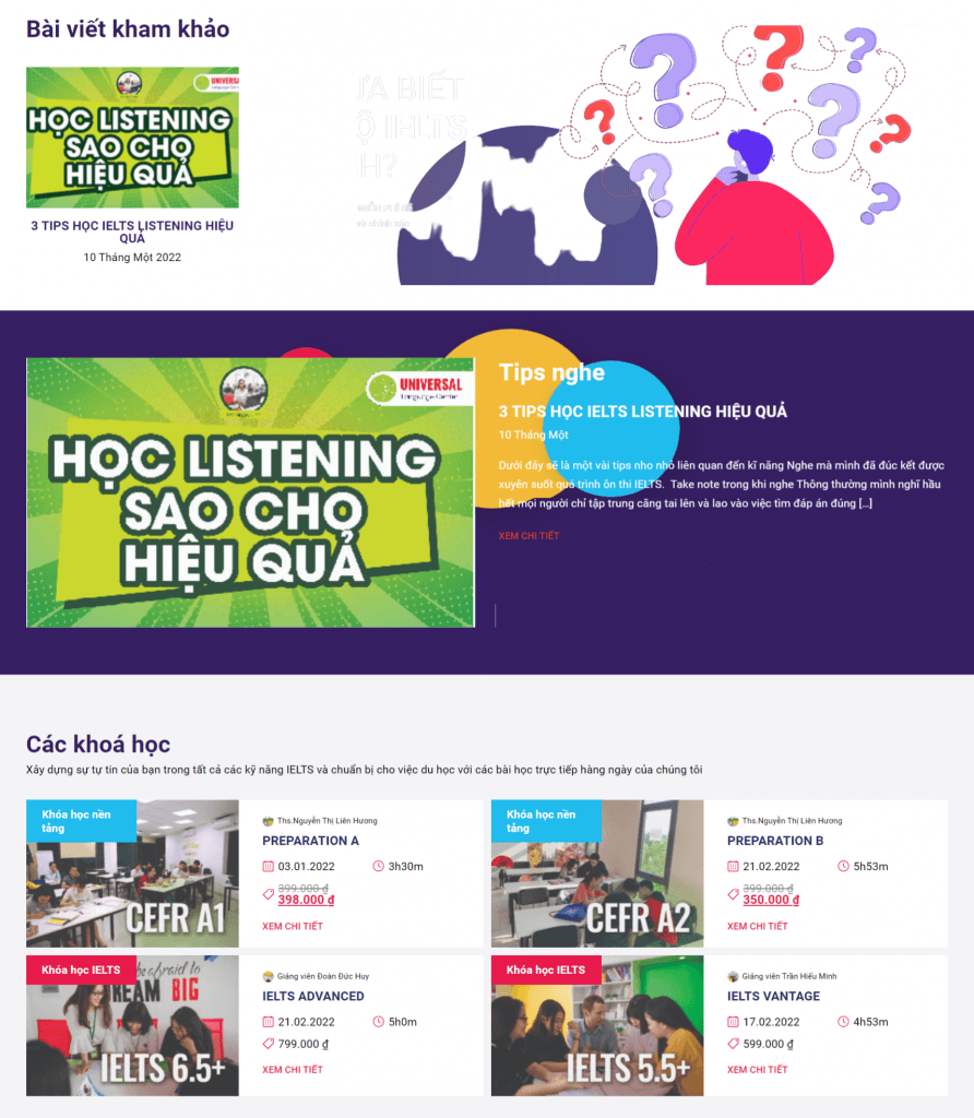 Gyaschool Elearning Test Dự Án Website Elearning - Test IELTS Online