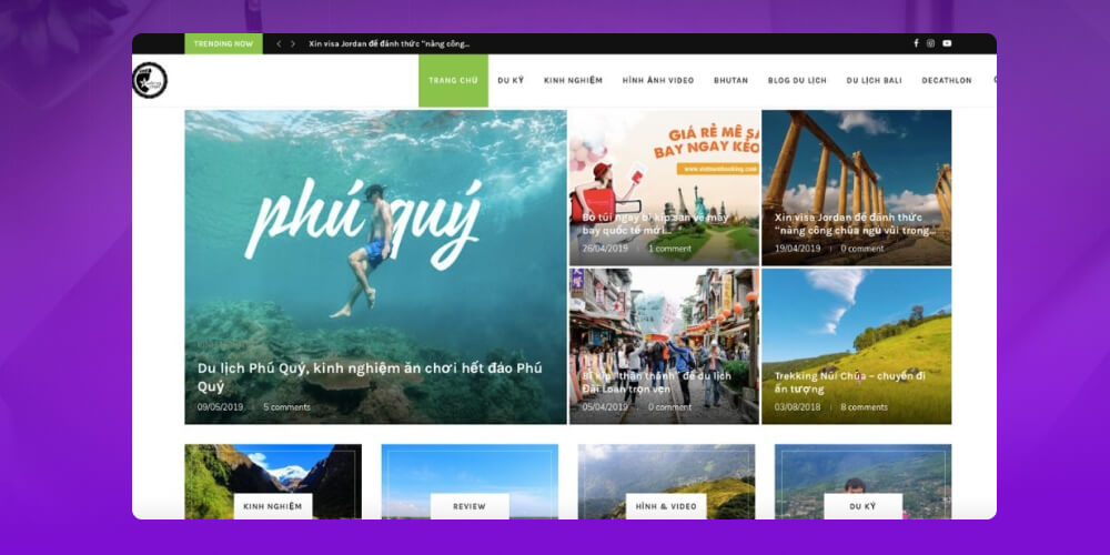 Blog đảo ngược