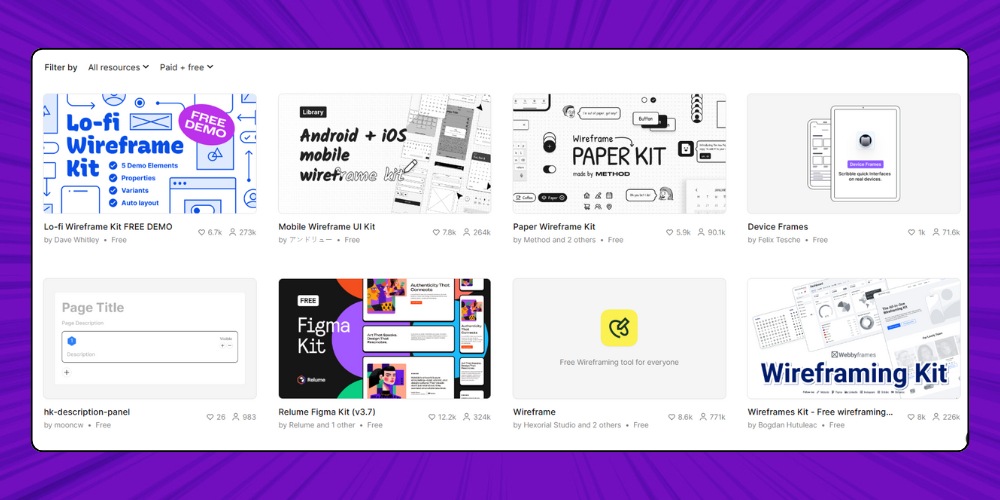 Tìm cảm hứng thiết kế wireframe