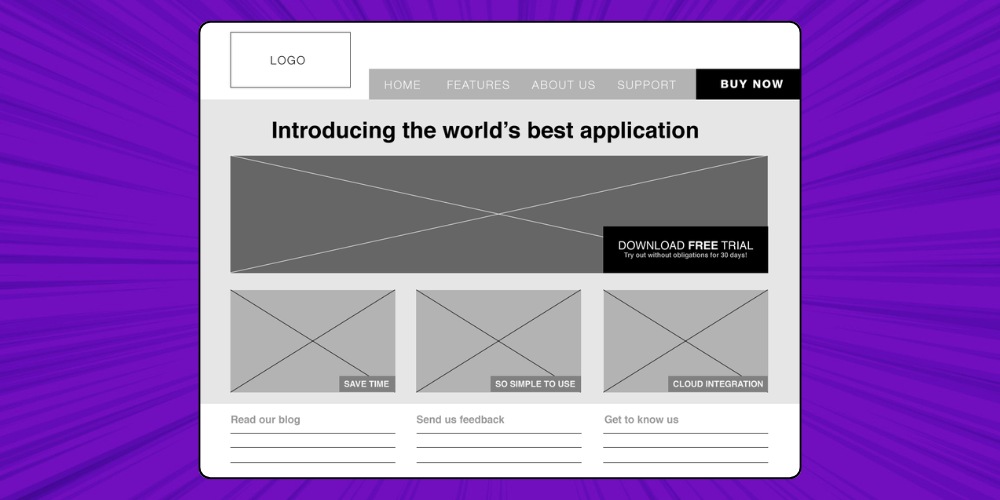 Điều chỉnh wireframe bằng màu xám