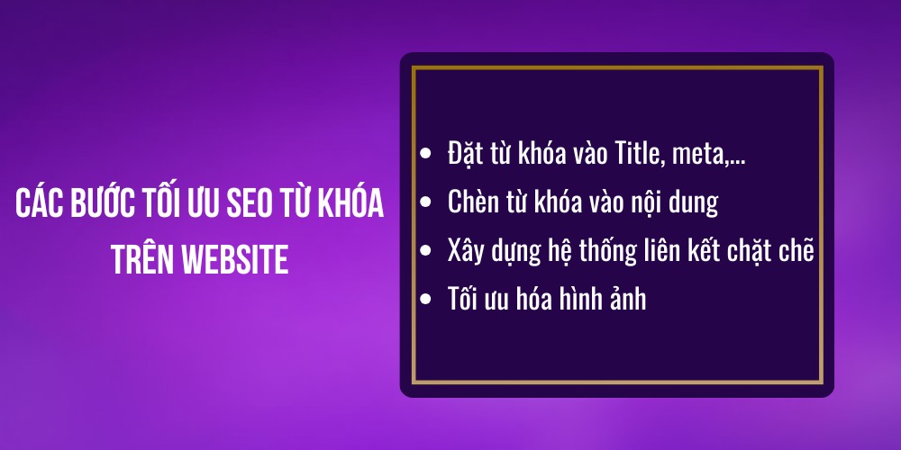 Các bước SEO từ khóa hiệu quả cho website