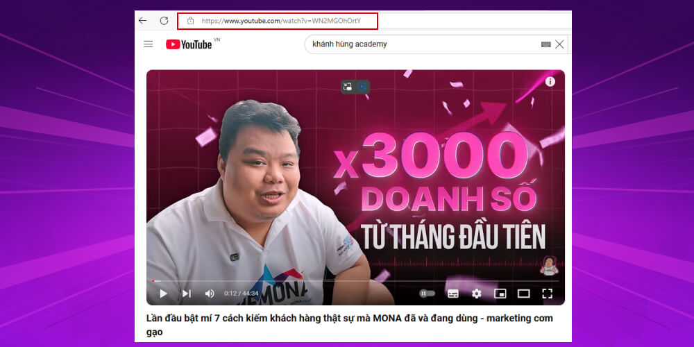 Chèn link youtube vào wordpress bằng cách dán URL trực tiếp