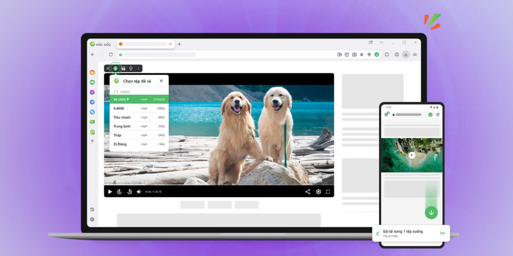 Download video Youtube nhanh chóng bằng Cốc Cốc