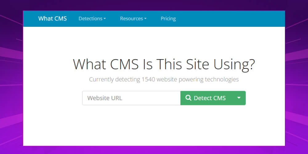 Cách xem mã nguồn của trang web bằng What CMS
