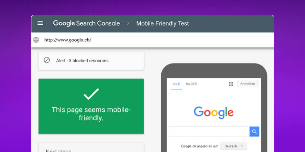 cải thiện seo mobile từ Google Search Console