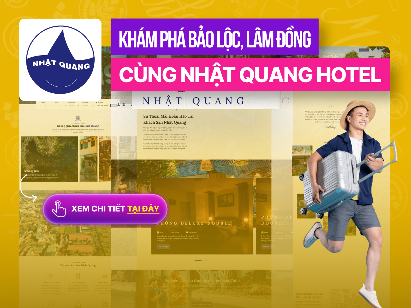 Dự án thiết kế webiste khách sạn Nhật Quang