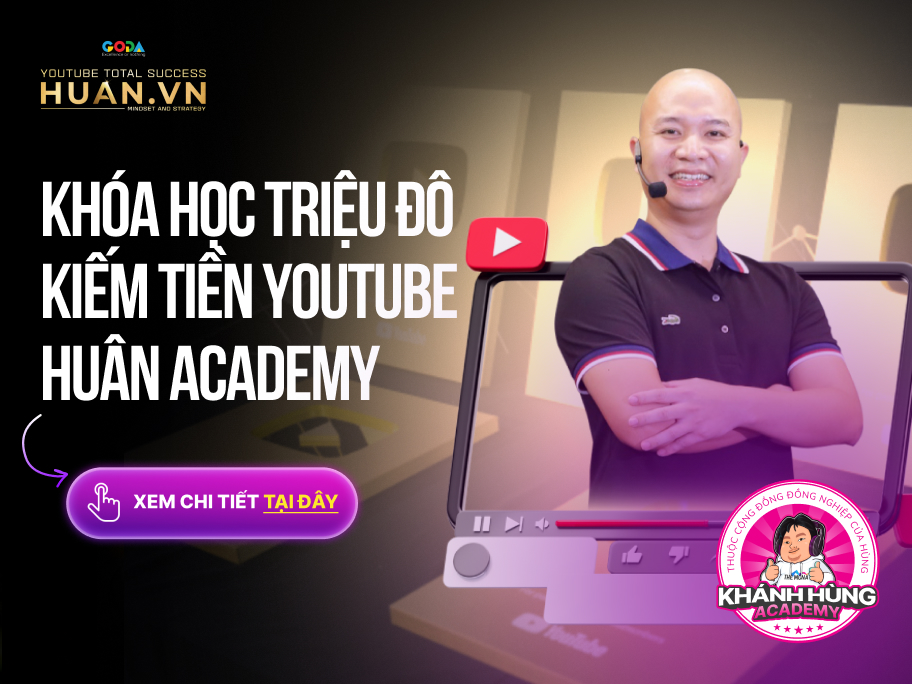 Case study thiết kế website khóa học Elearning Huân Academy