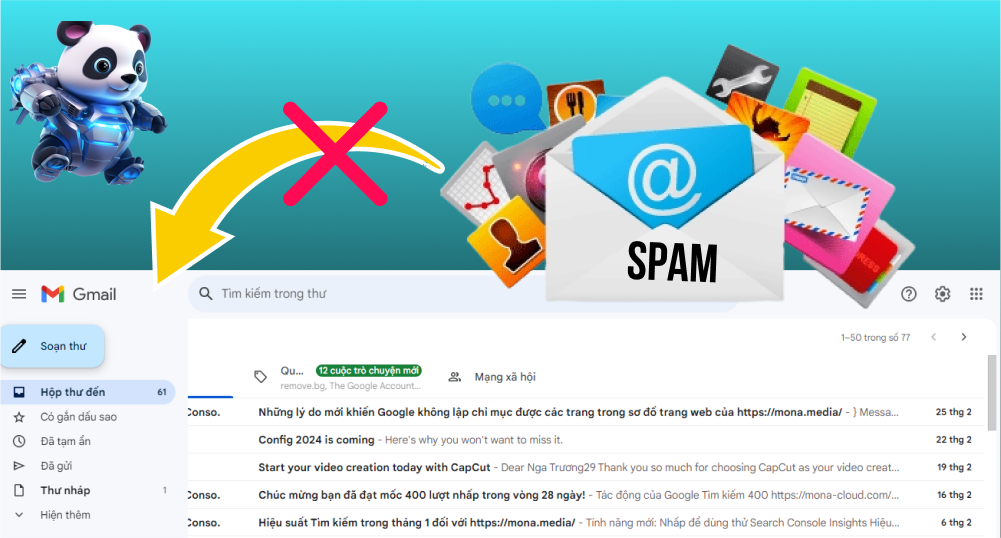 Chặn mail spam trong gmail