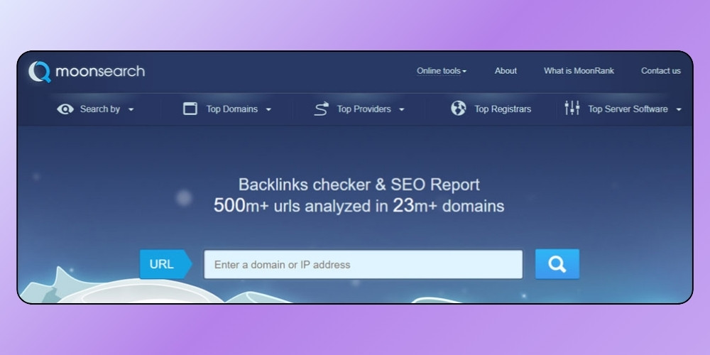 Công cụ check backlink Moonsearch